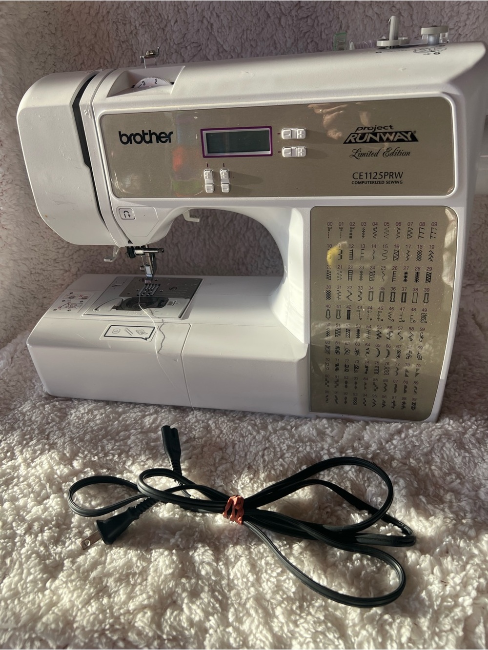 Brother Project Runway Limited Edition Sewing Machine - White with Gold Accents